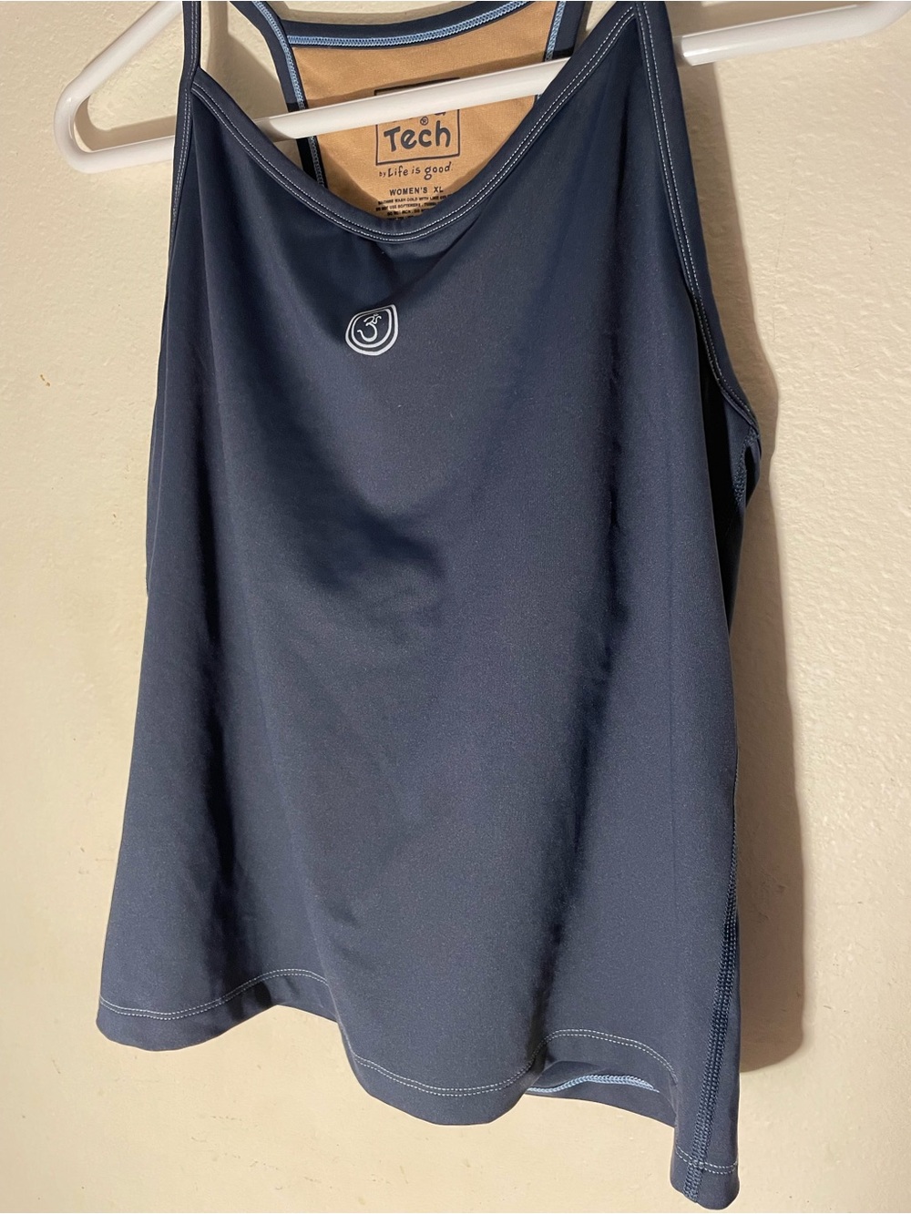 Life Is Good Navy Blue Performance Tech Tank